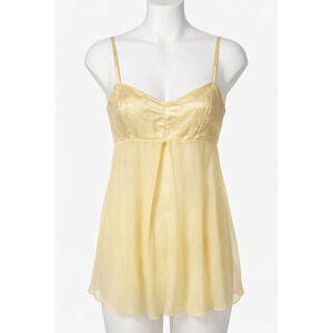 Victoria’s Secret Y2K Sheer Lace Bustier Babydoll Cami Fairycore Lingerie XS